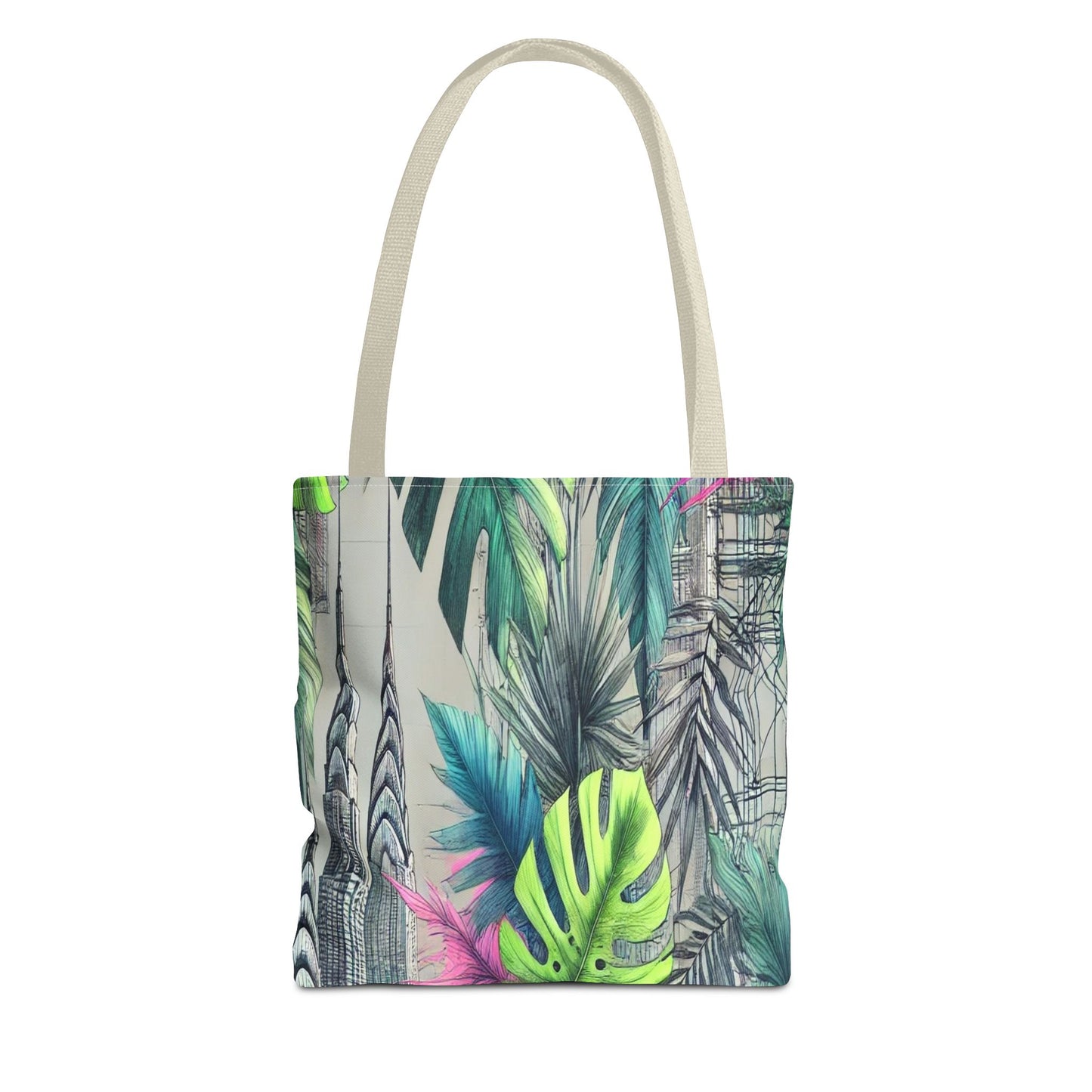 Tropical Leaf Tote Bag - Eco-Friendly Shopping Bag, Beach Bag, Floral Tote, Gift for Her, Summer Accessories