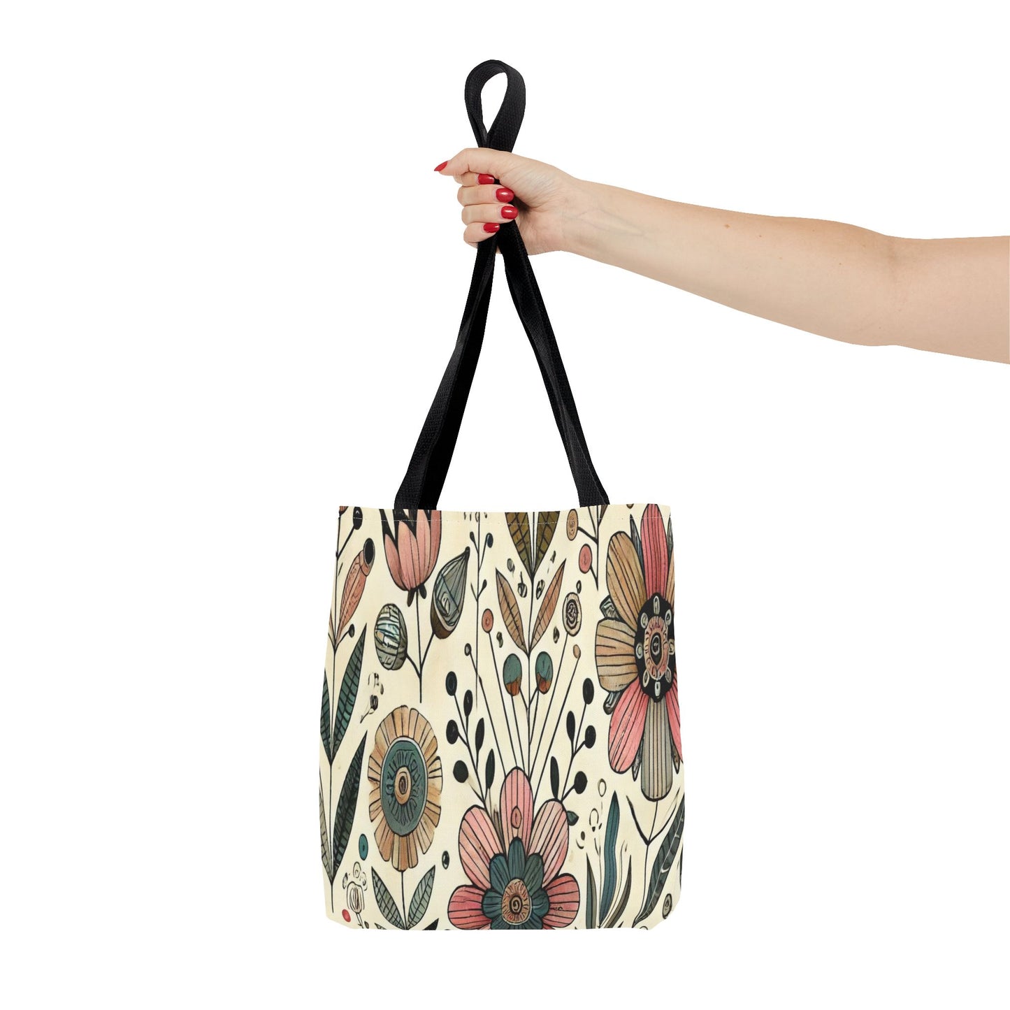 Floral Tote Bag - Stylish AOP Handbag, Eco-Friendly Shopping Bag, Boho Chic Purse, Gift for Her, Trendy Everyday Carryall