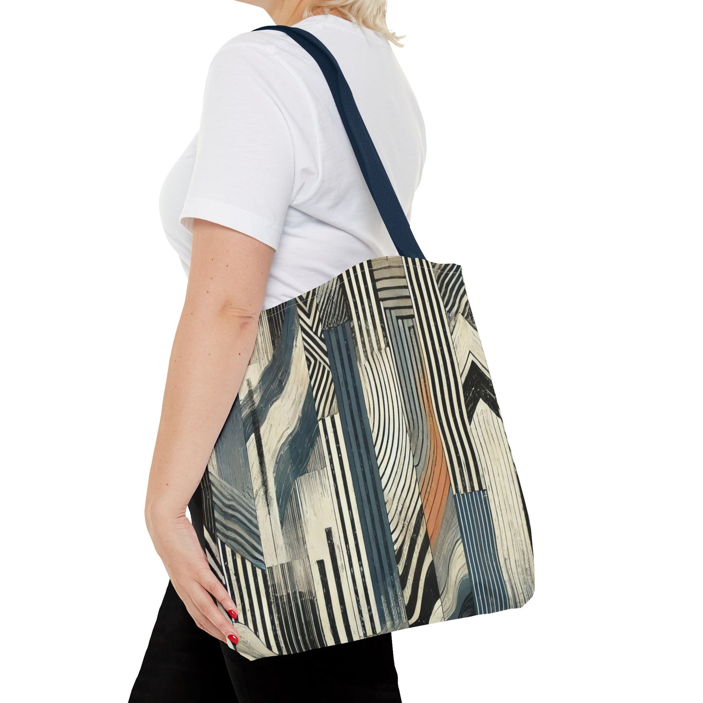 Chic Abstract Tote Bag, Stylish Eco-Friendly Carryall, Trendy Shopping Bag, Art-Inspired Handbag, Versatile Beach Tote, Modern Gift Idea