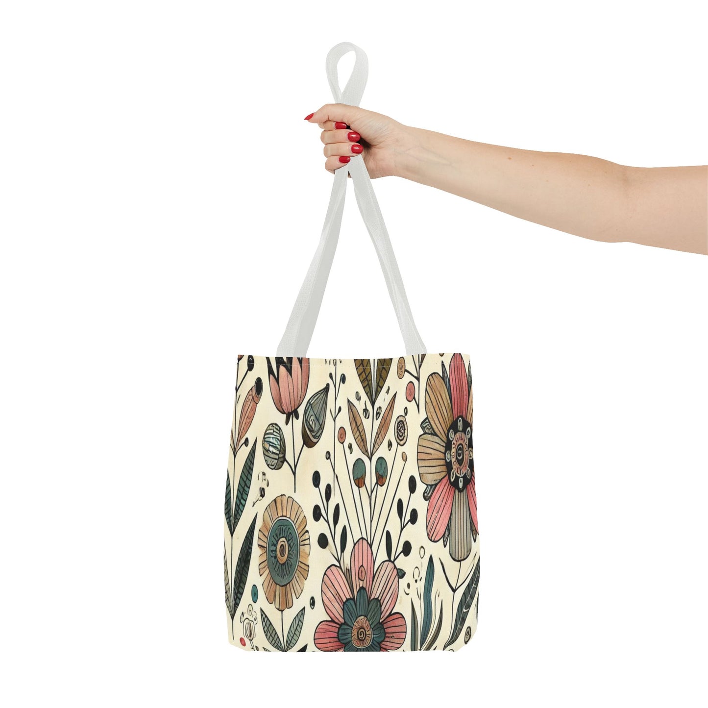 Floral Tote Bag - Stylish AOP Handbag, Eco-Friendly Shopping Bag, Boho Chic Purse, Gift for Her, Trendy Everyday Carryall