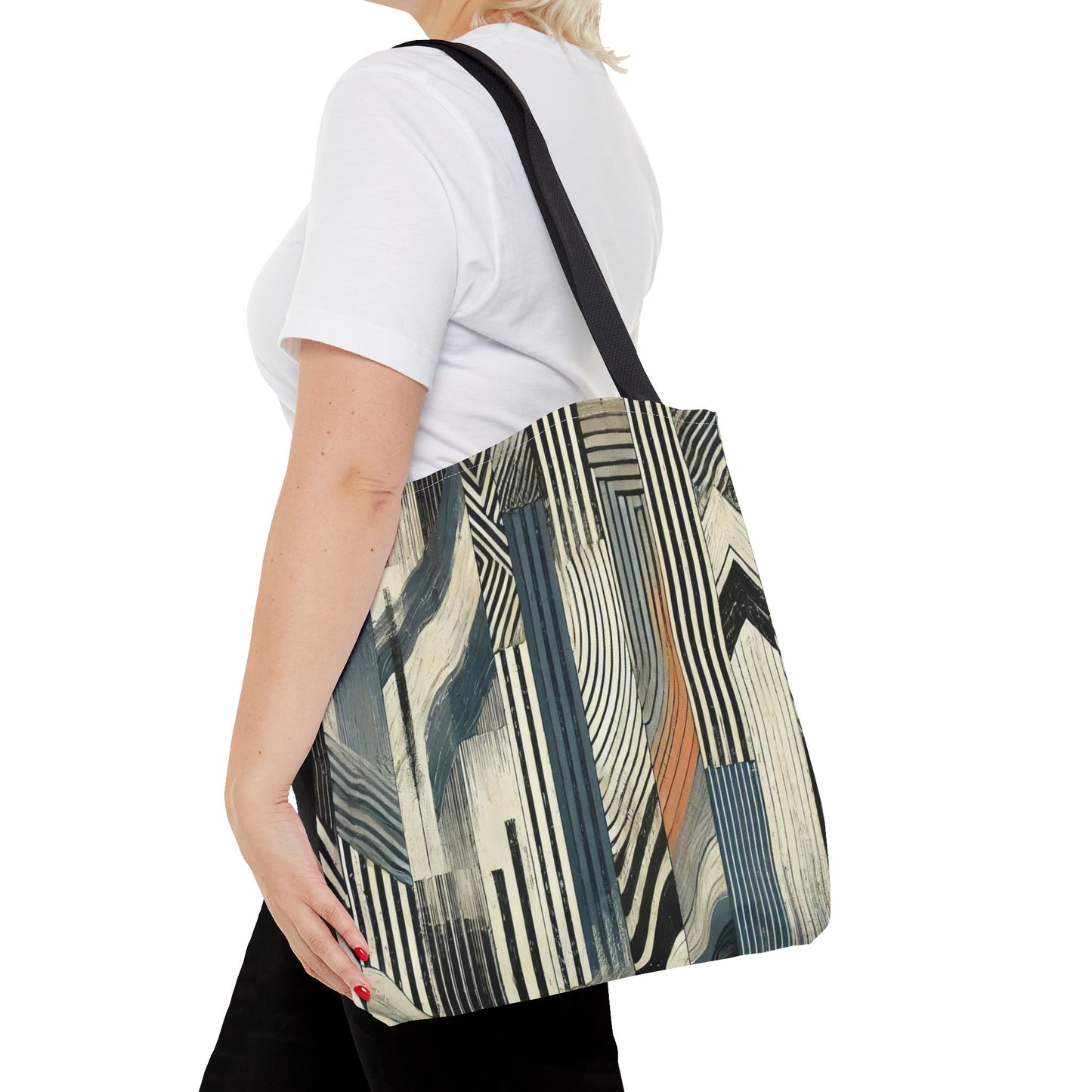 Chic Abstract Tote Bag, Stylish Eco-Friendly Carryall, Trendy Shopping Bag, Art-Inspired Handbag, Versatile Beach Tote, Modern Gift Idea