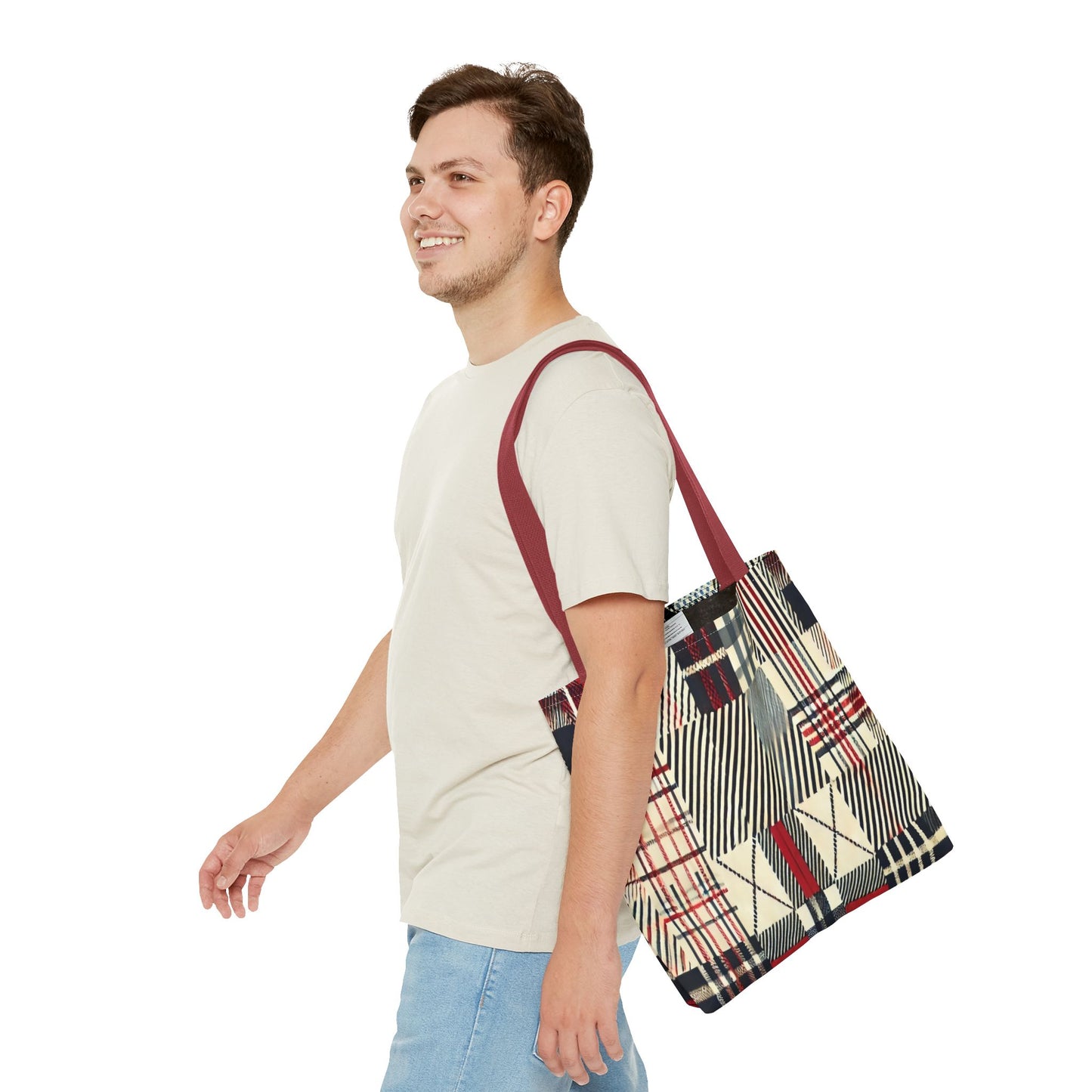 Chic Plaid Tote Bag | Casual Carryall, Fashion Accessory, Stylish Shopper, Gift for Her, Everyday Tote
