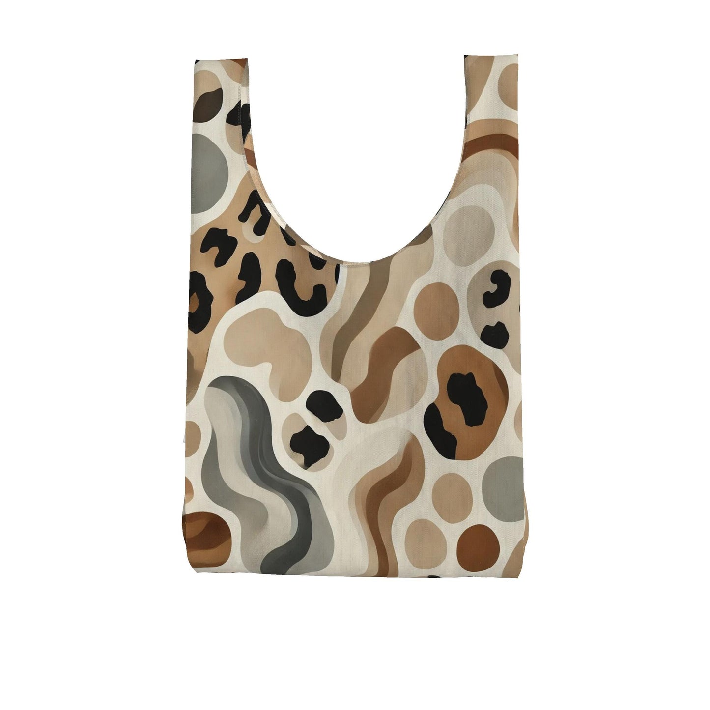 Safari Current – Fluid Abstract Leopard Print Shopper bag