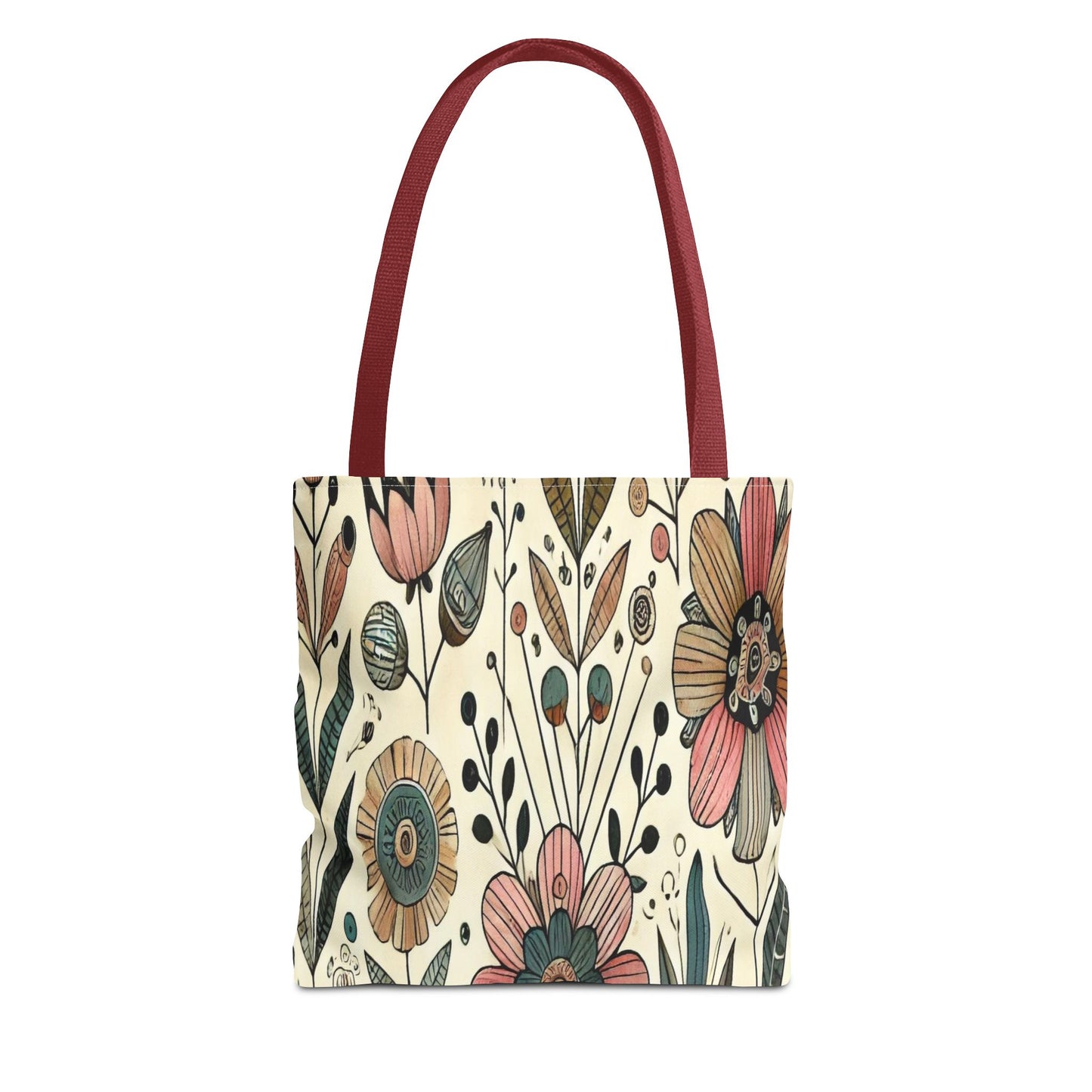 Floral Tote Bag - Stylish AOP Handbag, Eco-Friendly Shopping Bag, Boho Chic Purse, Gift for Her, Trendy Everyday Carryall