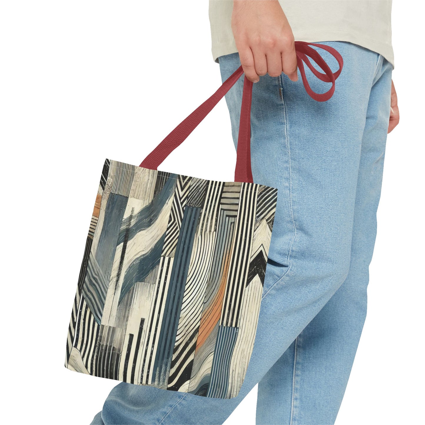 Chic Abstract Tote Bag, Stylish Eco-Friendly Carryall, Trendy Shopping Bag, Art-Inspired Handbag, Versatile Beach Tote, Modern Gift Idea