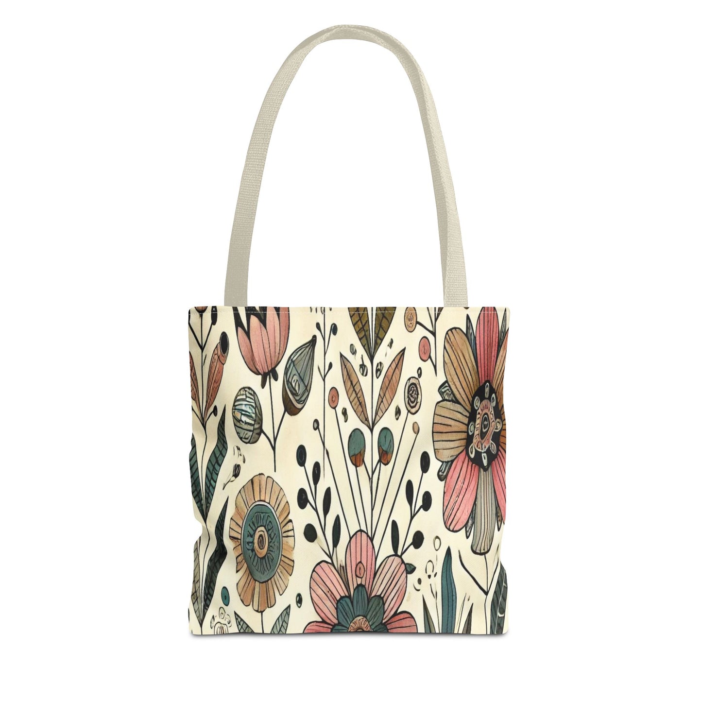 Floral Tote Bag - Stylish AOP Handbag, Eco-Friendly Shopping Bag, Boho Chic Purse, Gift for Her, Trendy Everyday Carryall