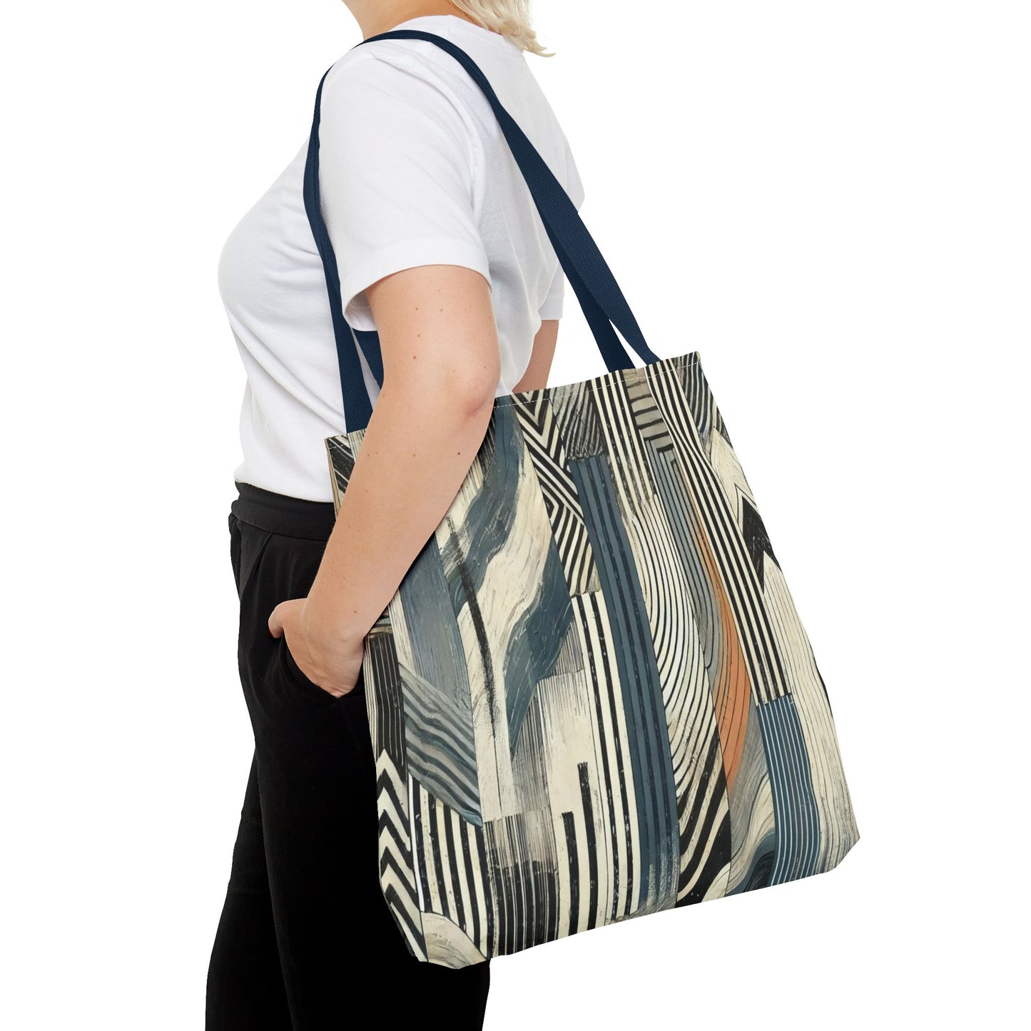 Chic Abstract Tote Bag, Stylish Eco-Friendly Carryall, Trendy Shopping Bag, Art-Inspired Handbag, Versatile Beach Tote, Modern Gift Idea