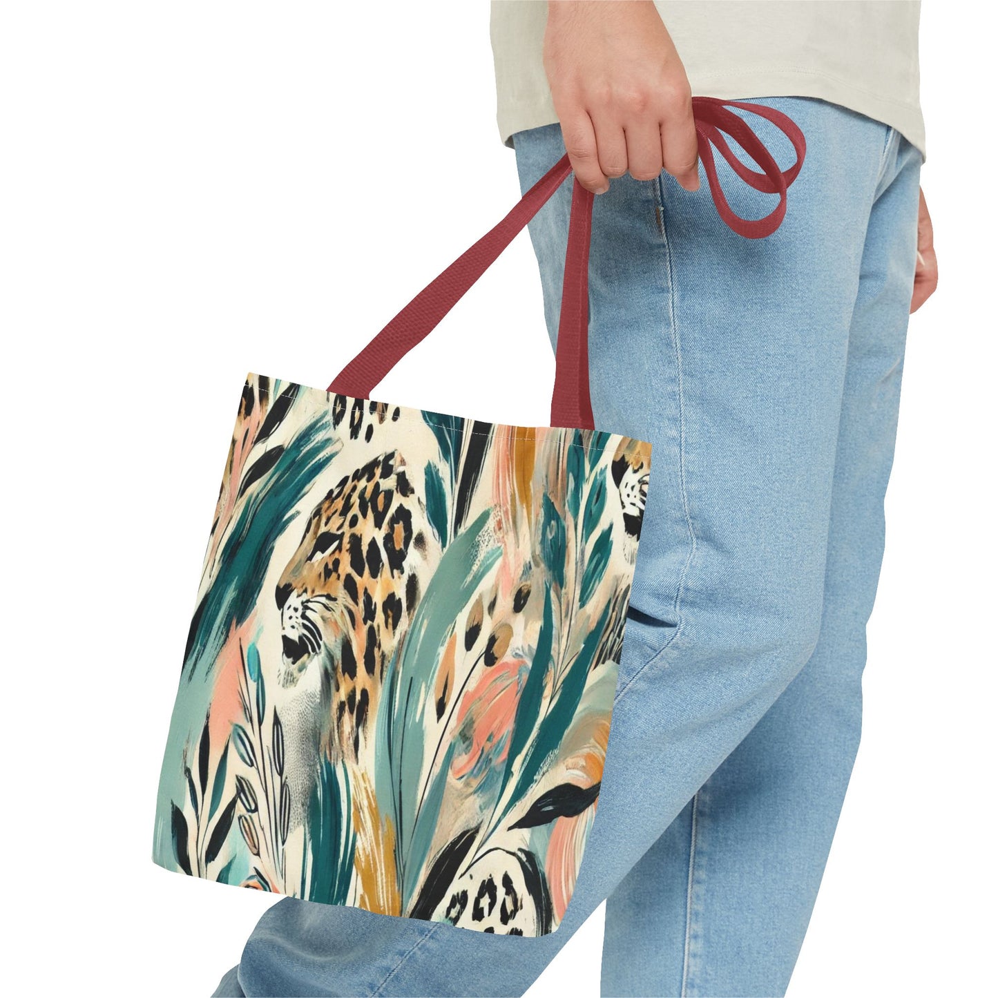 Boho Chic Tote Bag - Jungle Vibes, Eco-Friendly Carryall, Stylish Beach Bag, Perfect Gift for Animal Lovers, Trendy Summer Accessory
