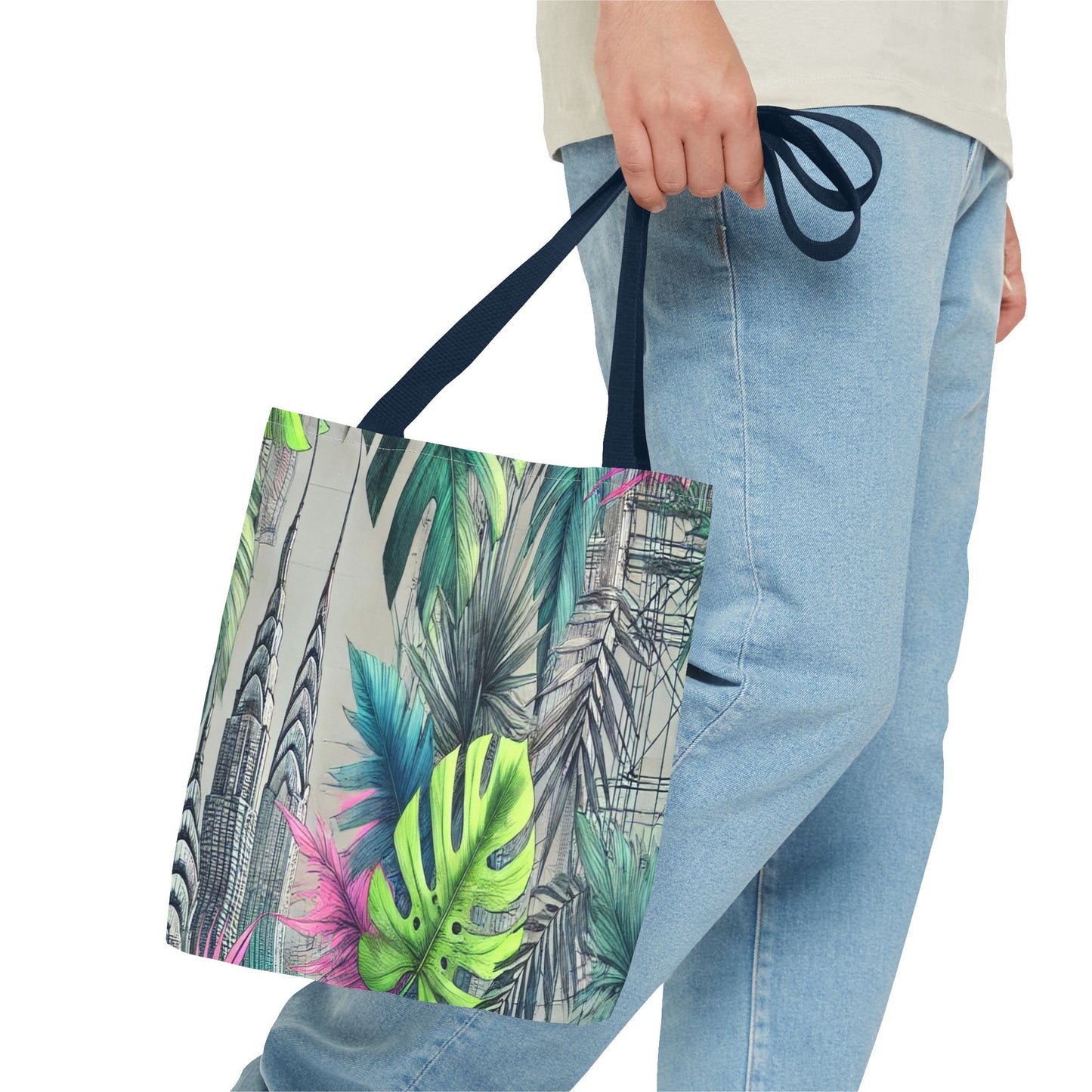 Tropical Leaf Tote Bag - Eco-Friendly Shopping Bag, Beach Bag, Floral Tote, Gift for Her, Summer Accessories