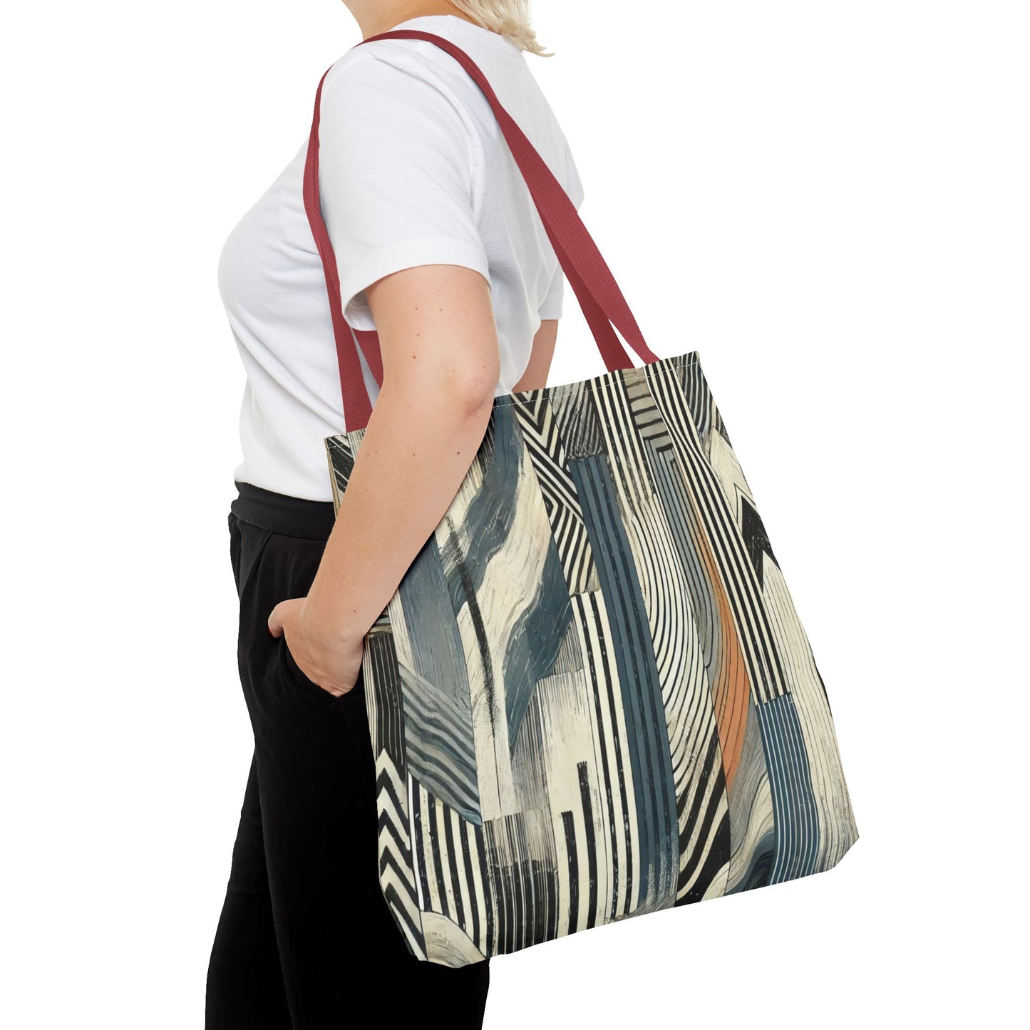 Chic Abstract Tote Bag, Stylish Eco-Friendly Carryall, Trendy Shopping Bag, Art-Inspired Handbag, Versatile Beach Tote, Modern Gift Idea