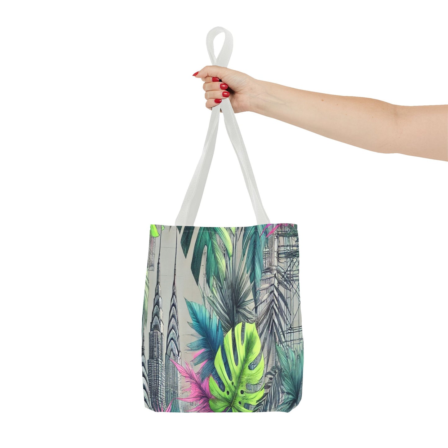 Tropical Leaf Tote Bag - Eco-Friendly Shopping Bag, Beach Bag, Floral Tote, Gift for Her, Summer Accessories