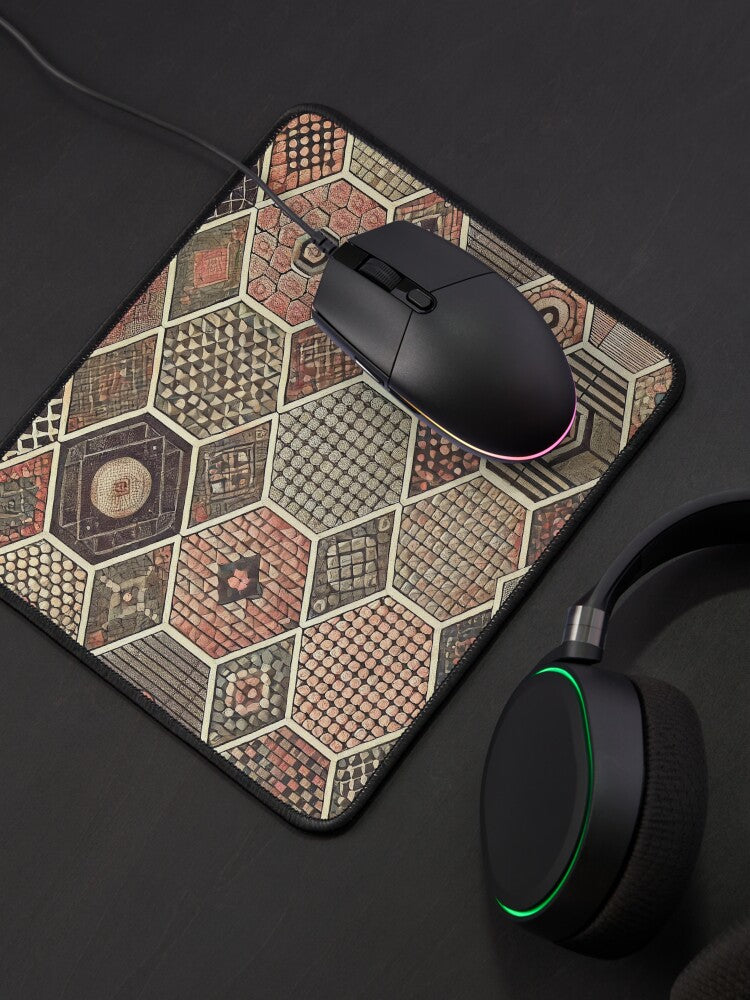 Muted Geometry Luxe Mouse Pad