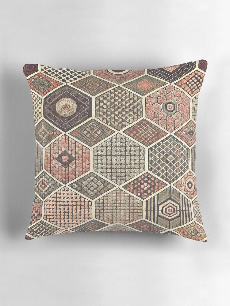 Muted Geometry Luxe Pillow