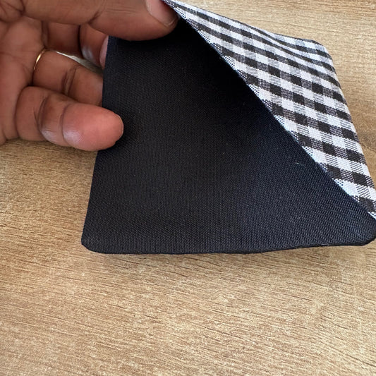 Handmade Cotton Corner Bookmark – 3.5" Square
