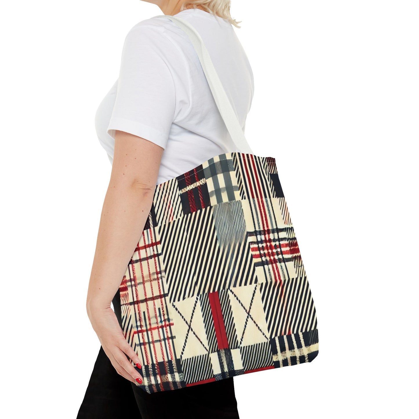 Chic Plaid Tote Bag | Casual Carryall, Fashion Accessory, Stylish Shopper, Gift for Her, Everyday Tote