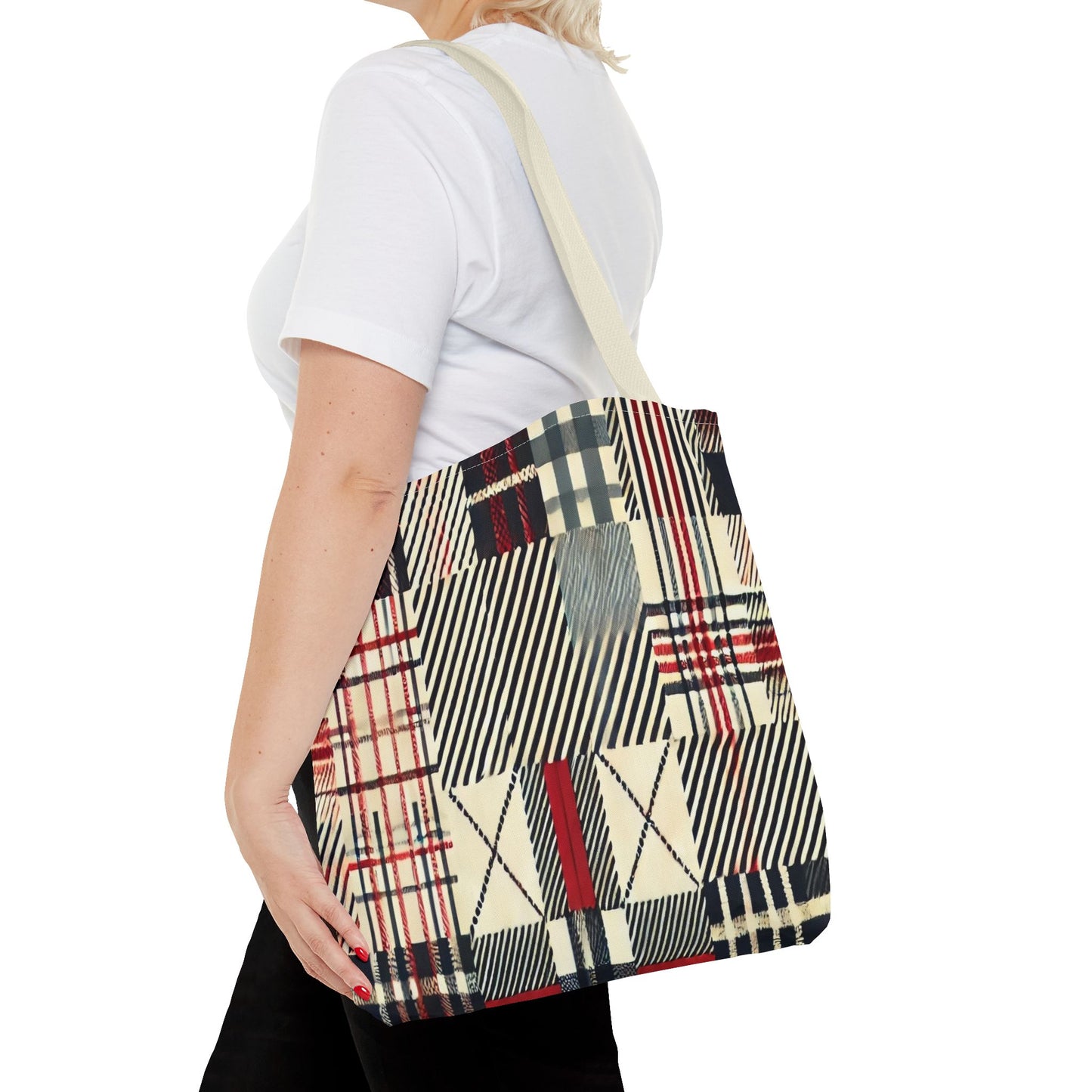 Chic Plaid Tote Bag | Casual Carryall, Fashion Accessory, Stylish Shopper, Gift for Her, Everyday Tote