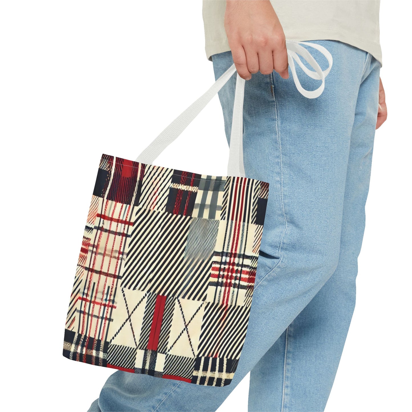 Chic Plaid Tote Bag | Casual Carryall, Fashion Accessory, Stylish Shopper, Gift for Her, Everyday Tote