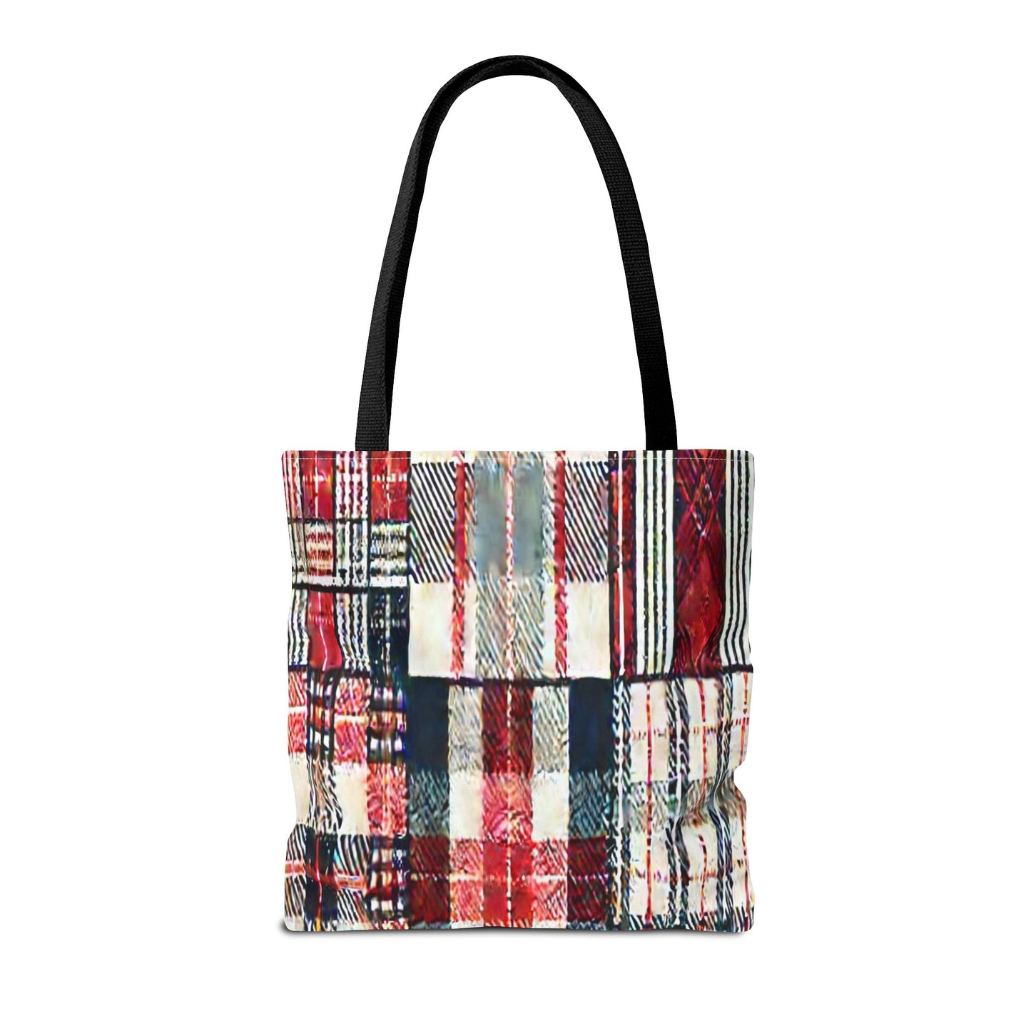 Cozy Plaid Tote Bag, Stylish Shopping Bag, Eco-Friendly Gift, Fall Accessory, Perfect for Everyday Use