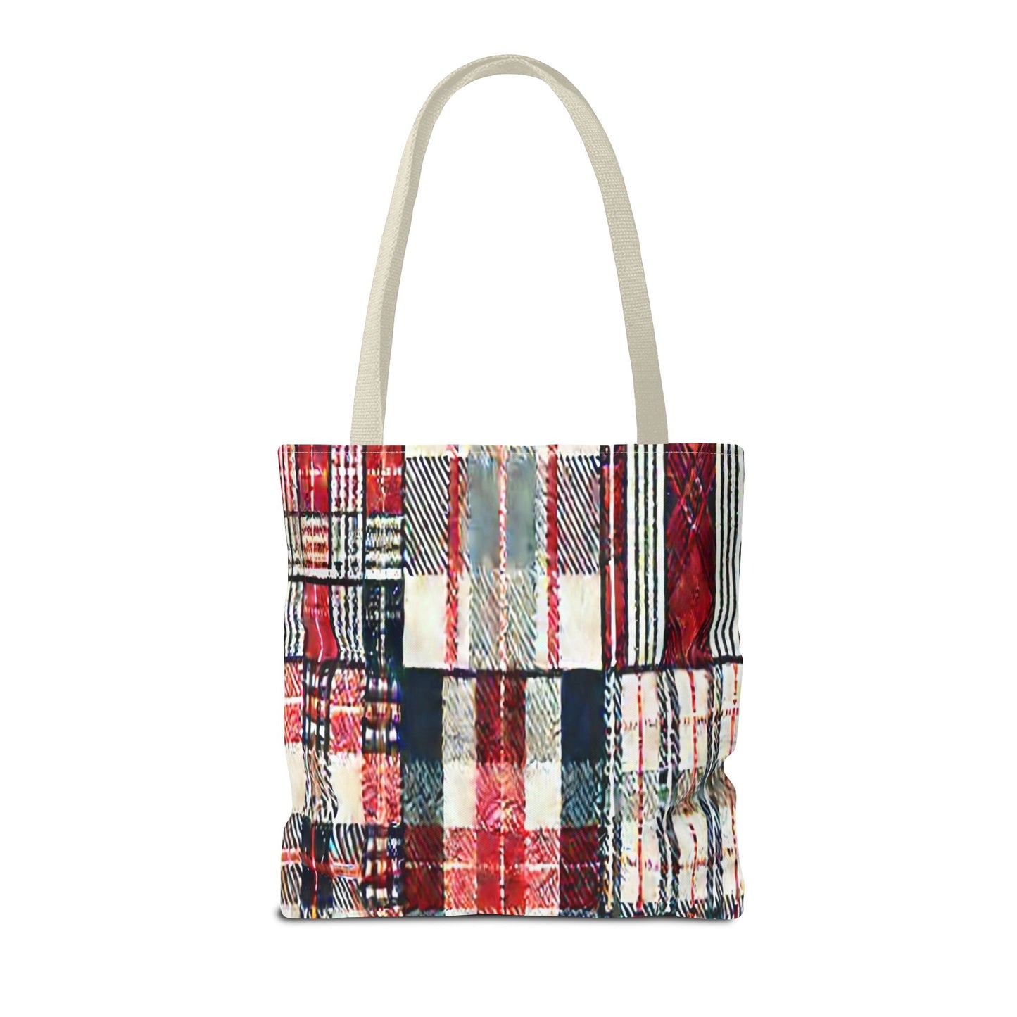 Cozy Plaid Tote Bag, Stylish Shopping Bag, Eco-Friendly Gift, Fall Accessory, Perfect for Everyday Use