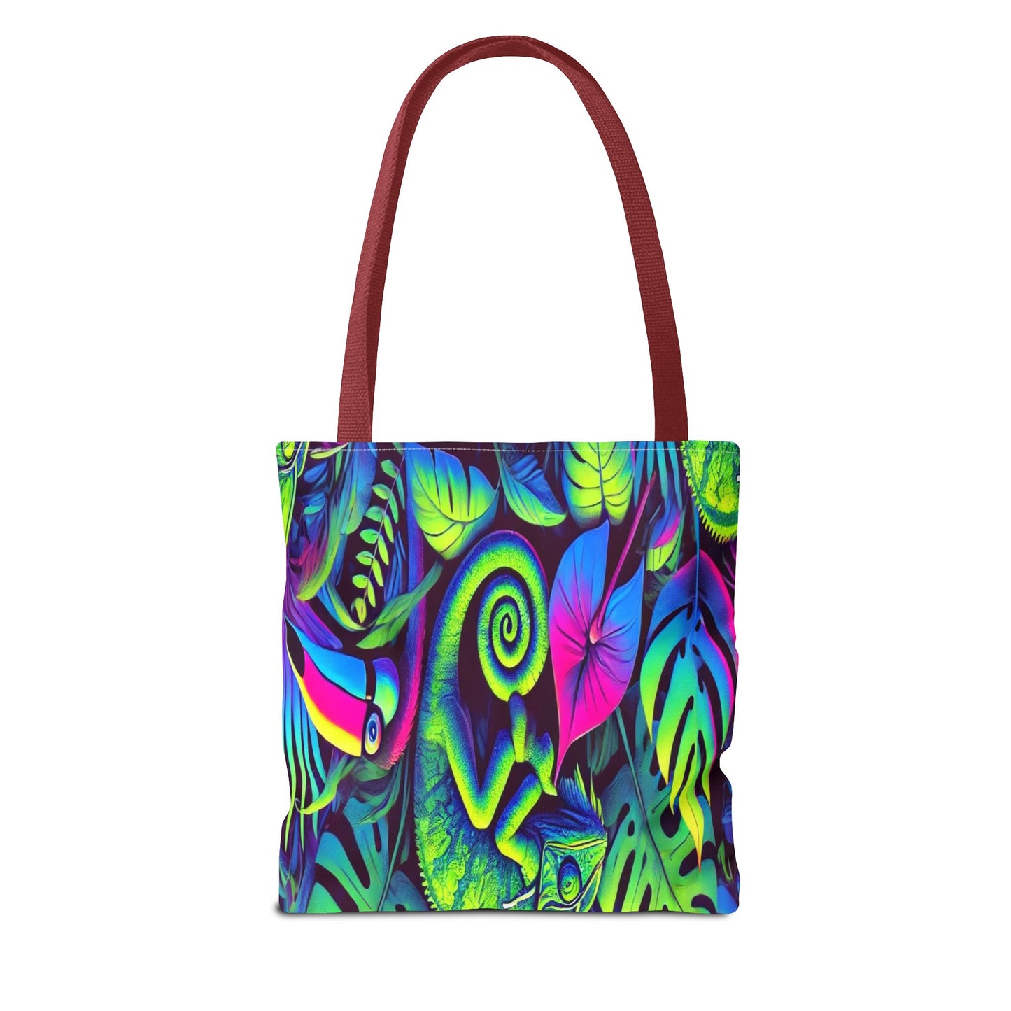 Colorful Tropical Tote Bag, Beach Bag, Eco-Friendly Shopping Carryall, Summer Vibes, Gift for Nature Lovers