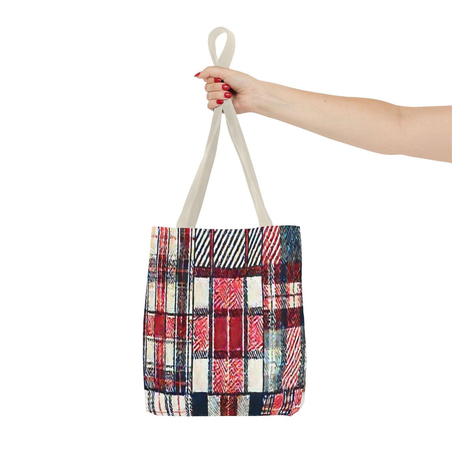 Cozy Plaid Tote Bag, Stylish Shopping Bag, Eco-Friendly Gift, Fall Accessory, Perfect for Everyday Use