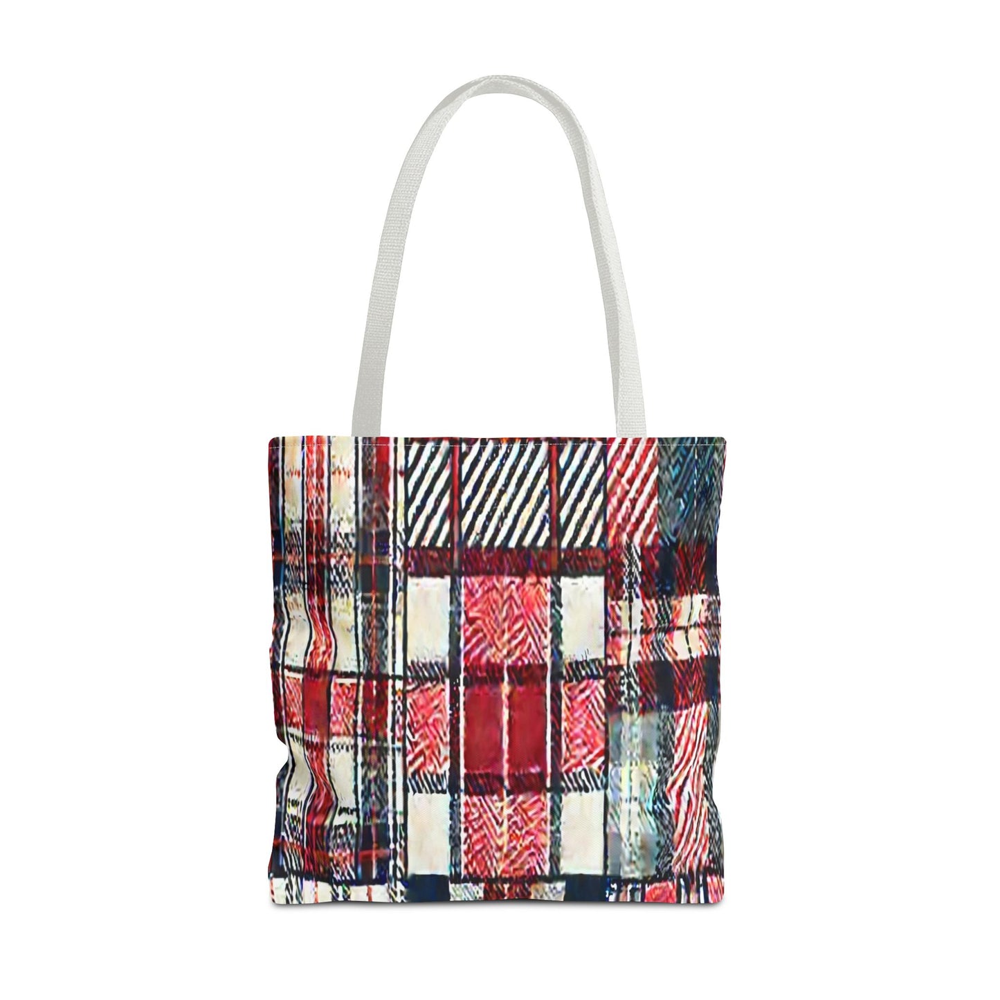 Cozy Plaid Tote Bag, Stylish Shopping Bag, Eco-Friendly Gift, Fall Accessory, Perfect for Everyday Use