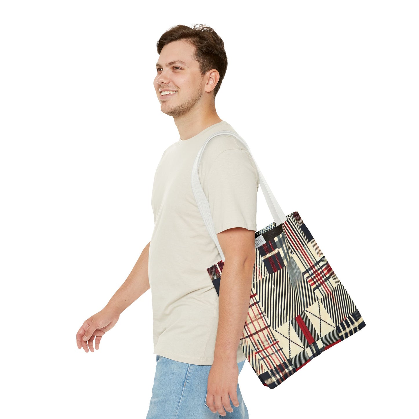 Chic Plaid Tote Bag | Casual Carryall, Fashion Accessory, Stylish Shopper, Gift for Her, Everyday Tote