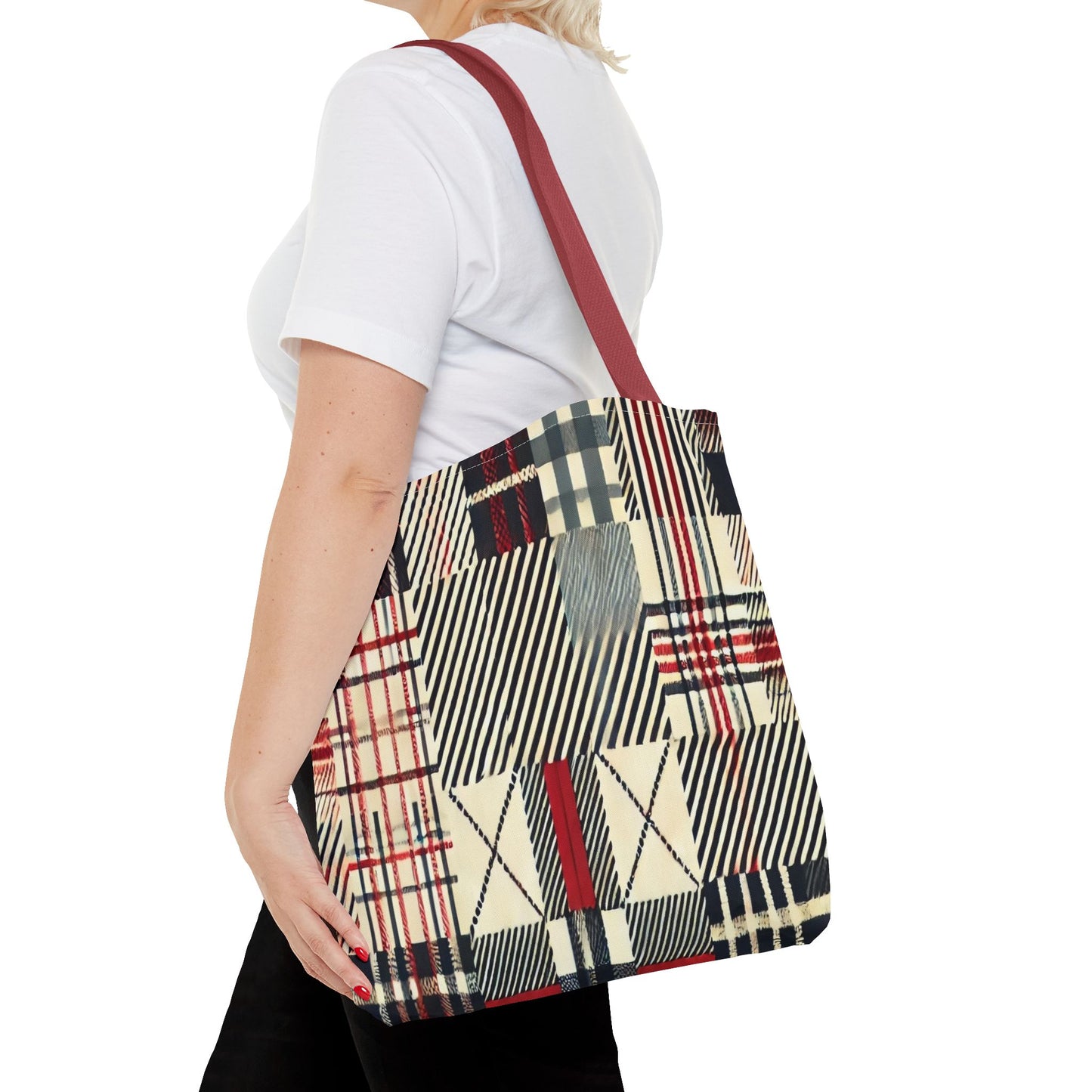 Chic Plaid Tote Bag | Casual Carryall, Fashion Accessory, Stylish Shopper, Gift for Her, Everyday Tote