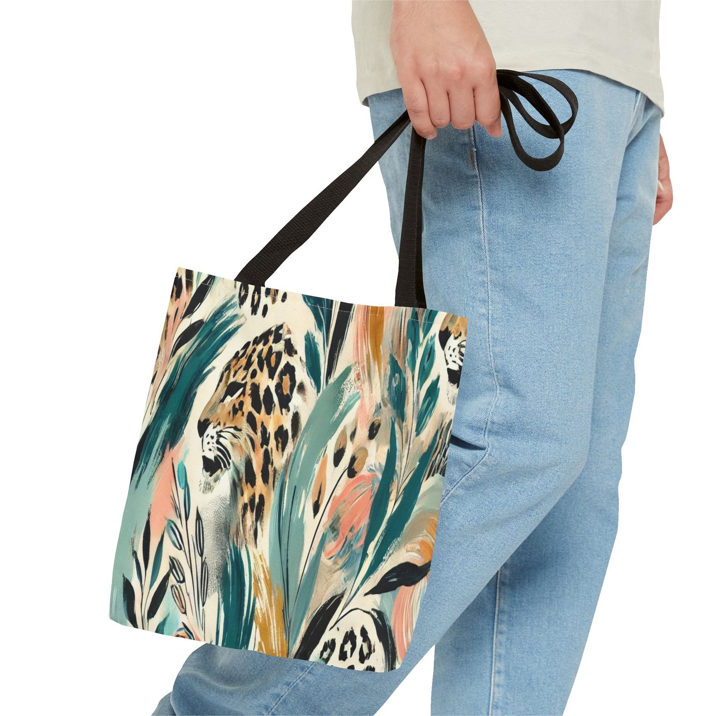 Boho Chic Tote Bag - Jungle Vibes, Eco-Friendly Carryall, Stylish Beach Bag, Perfect Gift for Animal Lovers, Trendy Summer Accessory