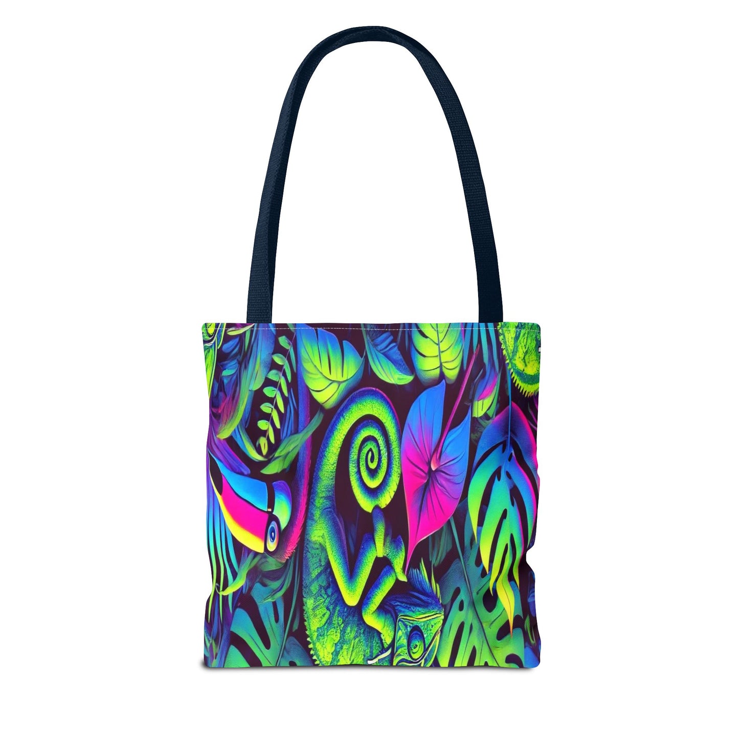 Colorful Tropical Tote Bag, Beach Bag, Eco-Friendly Shopping Carryall, Summer Vibes, Gift for Nature Lovers