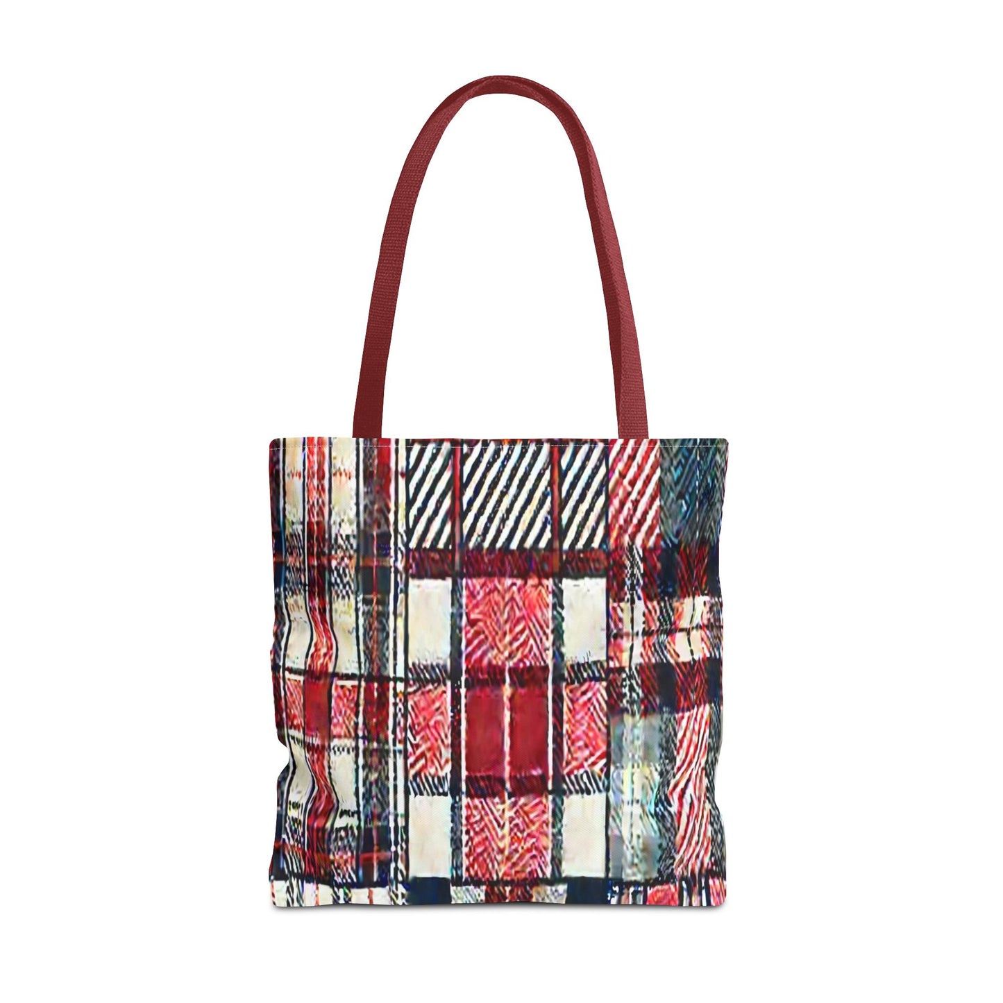 Cozy Plaid Tote Bag, Stylish Shopping Bag, Eco-Friendly Gift, Fall Accessory, Perfect for Everyday Use