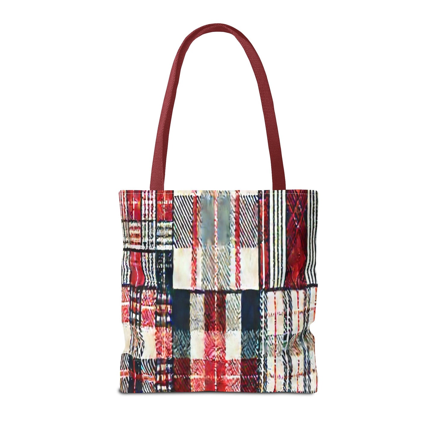 Cozy Plaid Tote Bag, Stylish Shopping Bag, Eco-Friendly Gift, Fall Accessory, Perfect for Everyday Use