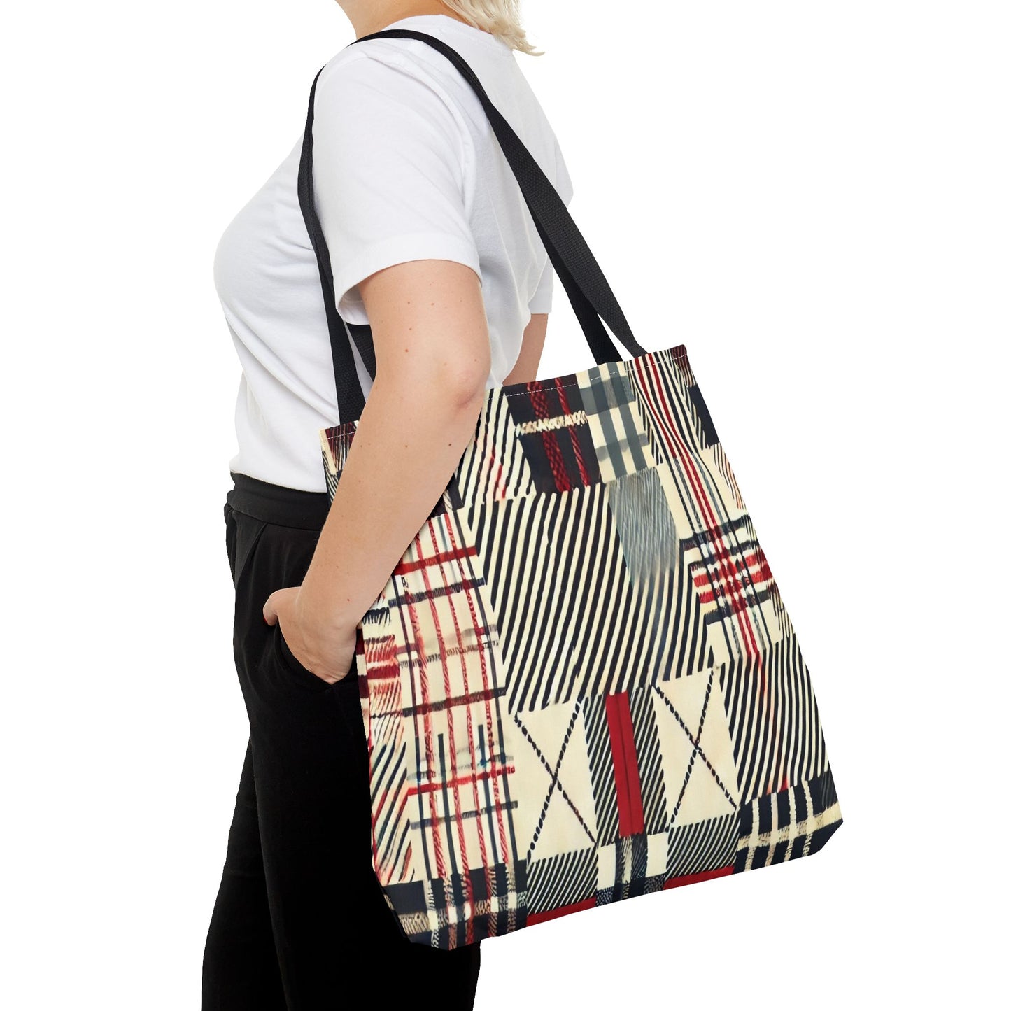 Chic Plaid Tote Bag | Casual Carryall, Fashion Accessory, Stylish Shopper, Gift for Her, Everyday Tote