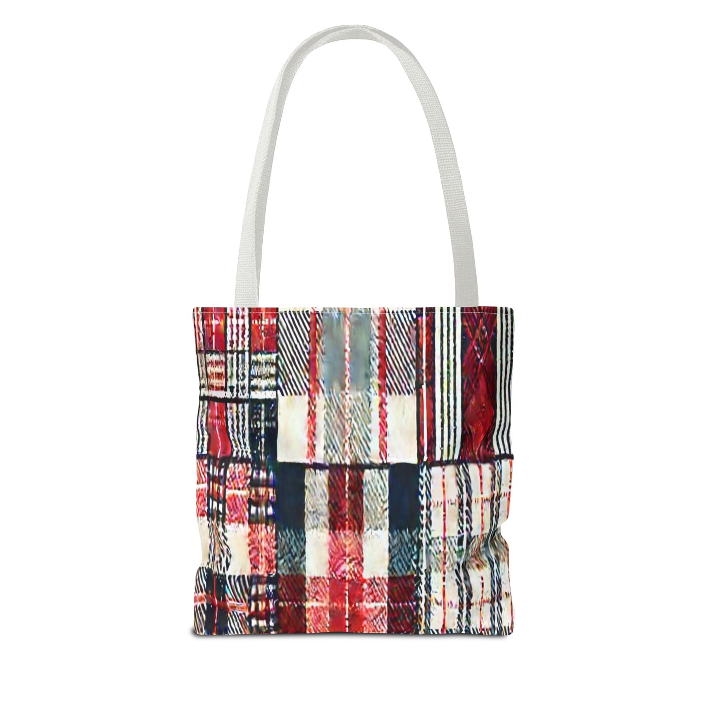Cozy Plaid Tote Bag, Stylish Shopping Bag, Eco-Friendly Gift, Fall Accessory, Perfect for Everyday Use