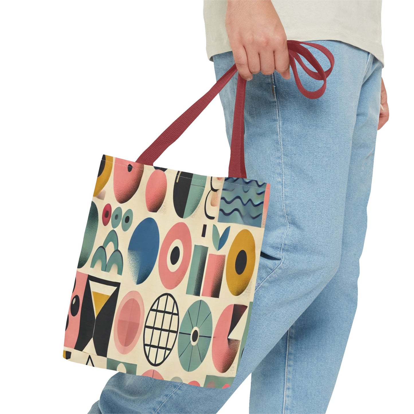 Chic Abstract Pattern Tote Bag - Stylish Reusable Shopping Bag, Eco-Friendly Gift, Beach Bag, Travel Tote, Versatile Accessory