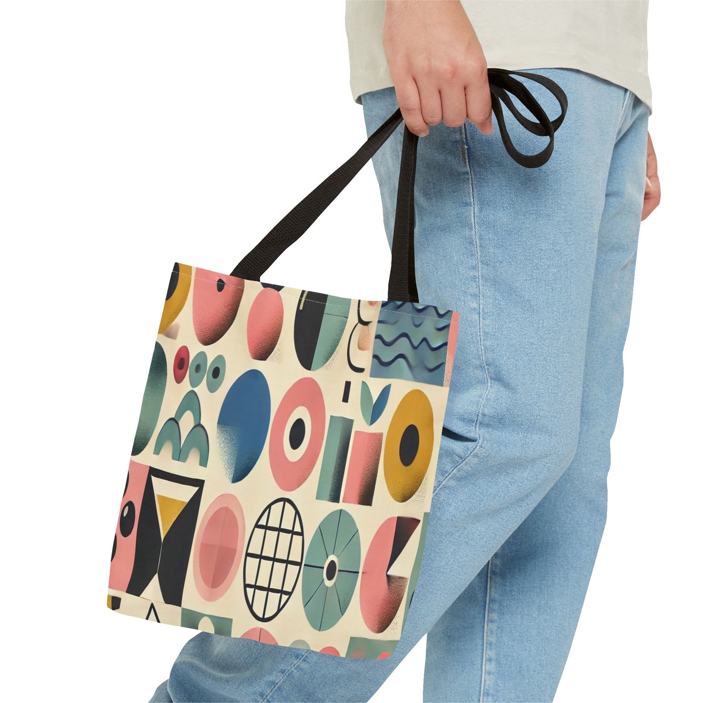Chic Abstract Pattern Tote Bag - Stylish Reusable Shopping Bag, Eco-Friendly Gift, Beach Bag, Travel Tote, Versatile Accessory