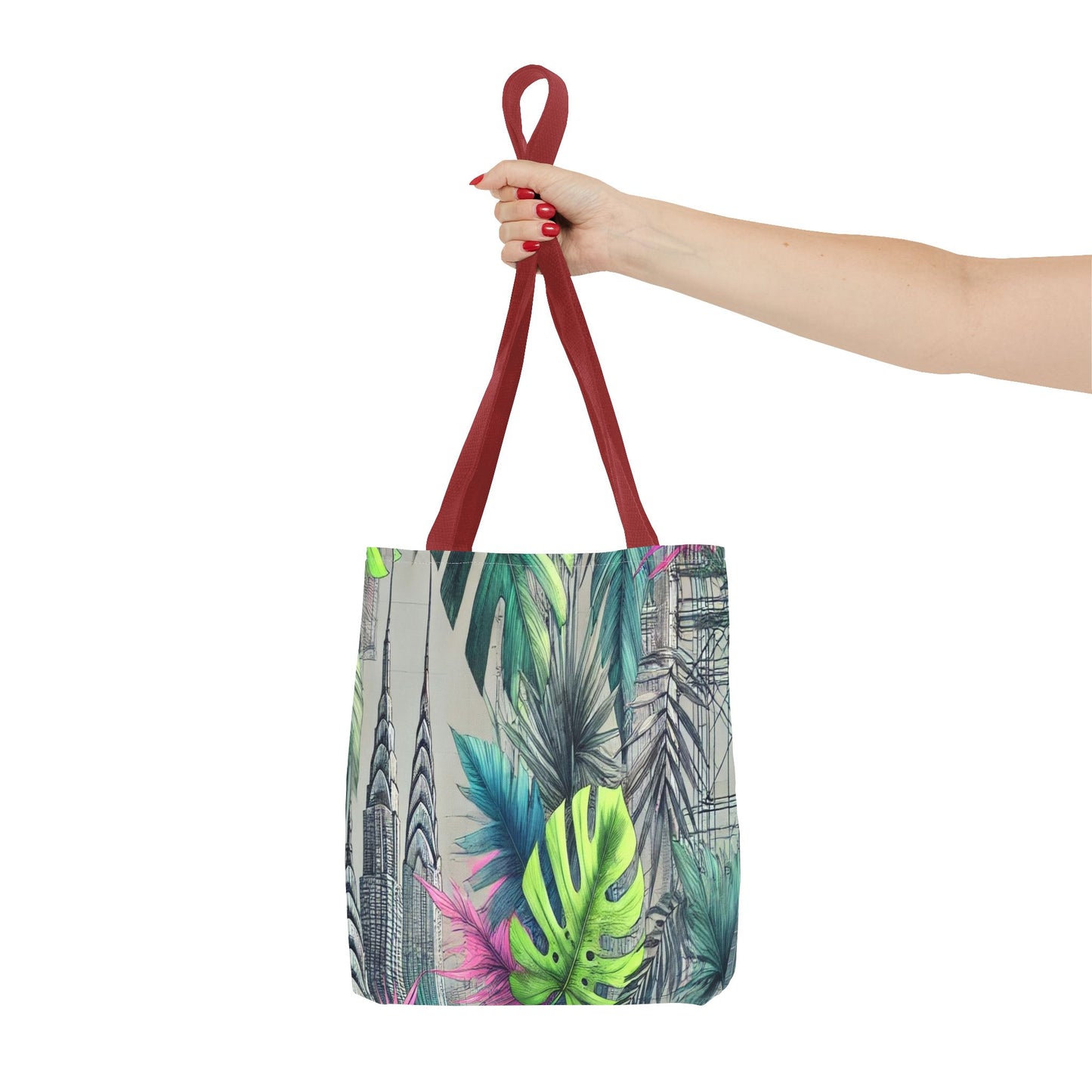 Tropical Leaf Tote Bag - Eco-Friendly Shopping Bag, Beach Bag, Floral Tote, Gift for Her, Summer Accessories
