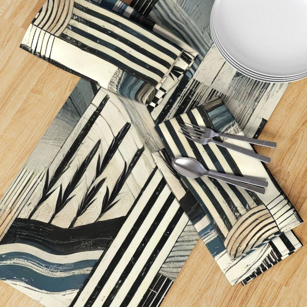 Fabric in Waves Of Contrast table runner