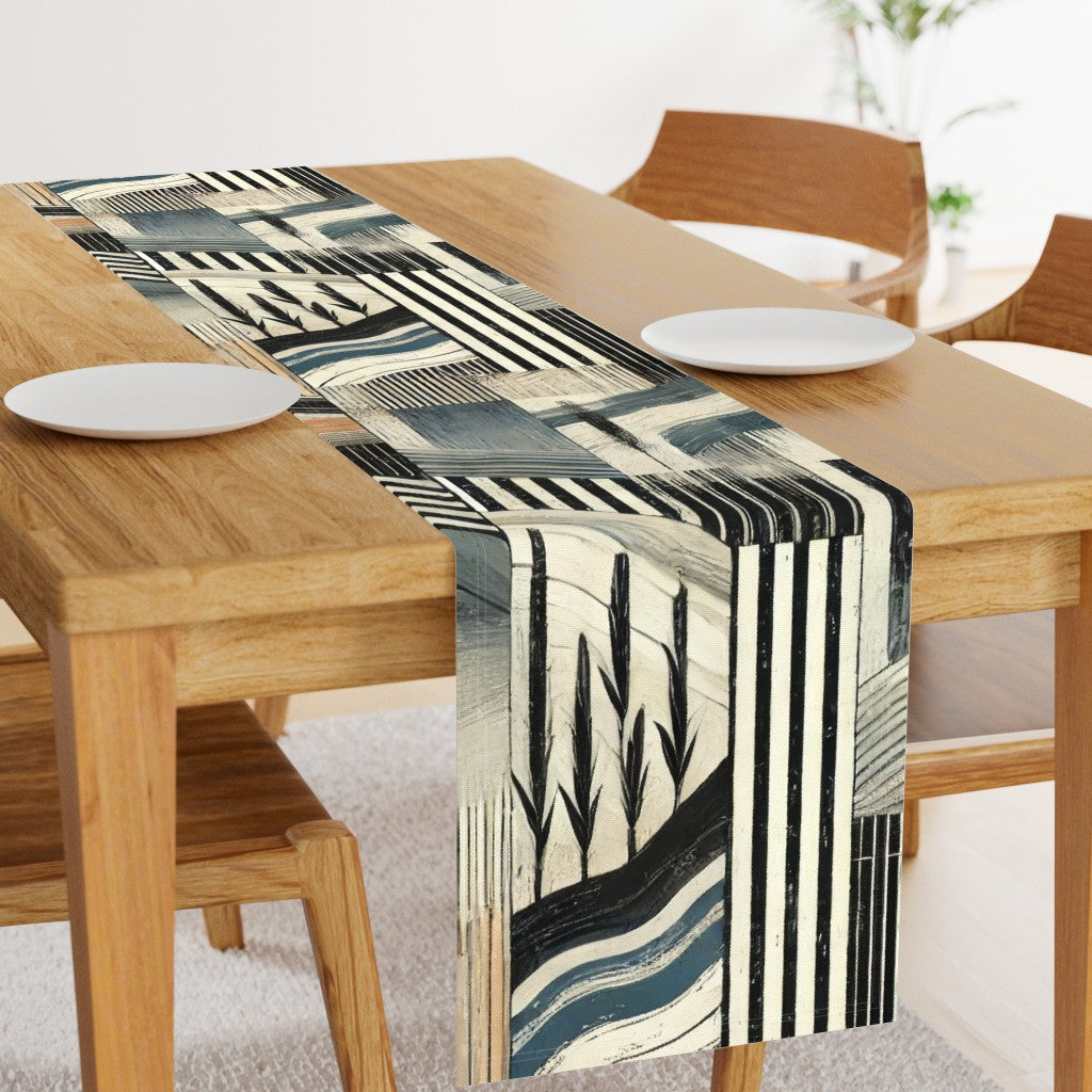 Fabric in Waves Of Contrast table runner