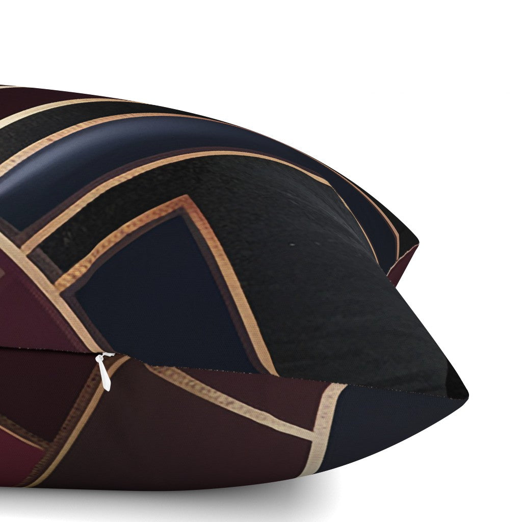 Fabric in Gatsby Nights Art Deco Geometric Seamless Pattern throw pillow