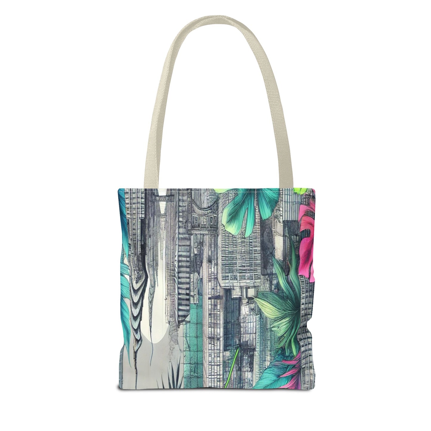Tropical Leaf Tote Bag - Eco-Friendly Shopping Bag, Beach Bag, Floral Tote, Gift for Her, Summer Accessories
