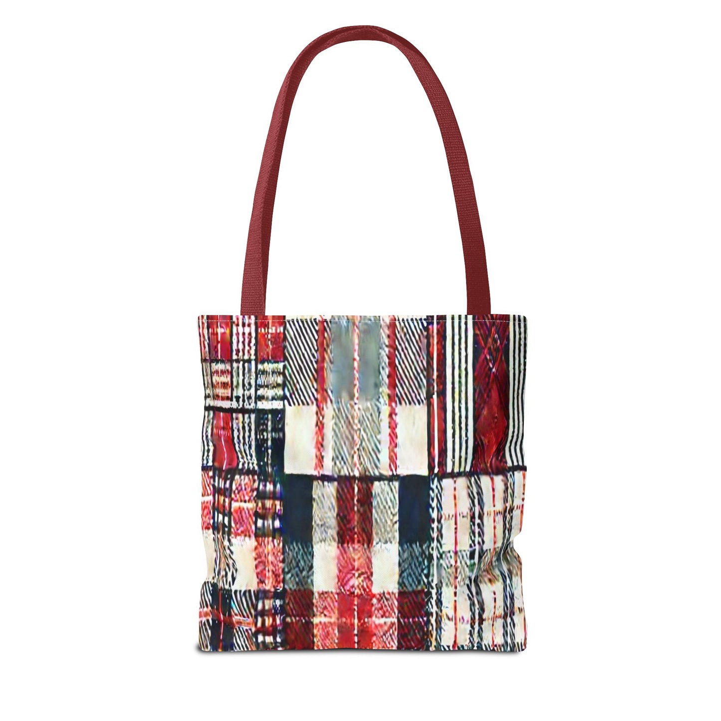 Cozy Plaid Tote Bag, Stylish Shopping Bag, Eco-Friendly Gift, Fall Accessory, Perfect for Everyday Use