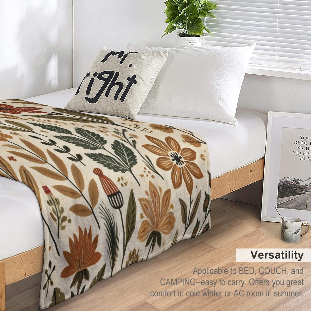 Hearth & Herb Ultra-Soft Flannel Blanket Multiple Sizes