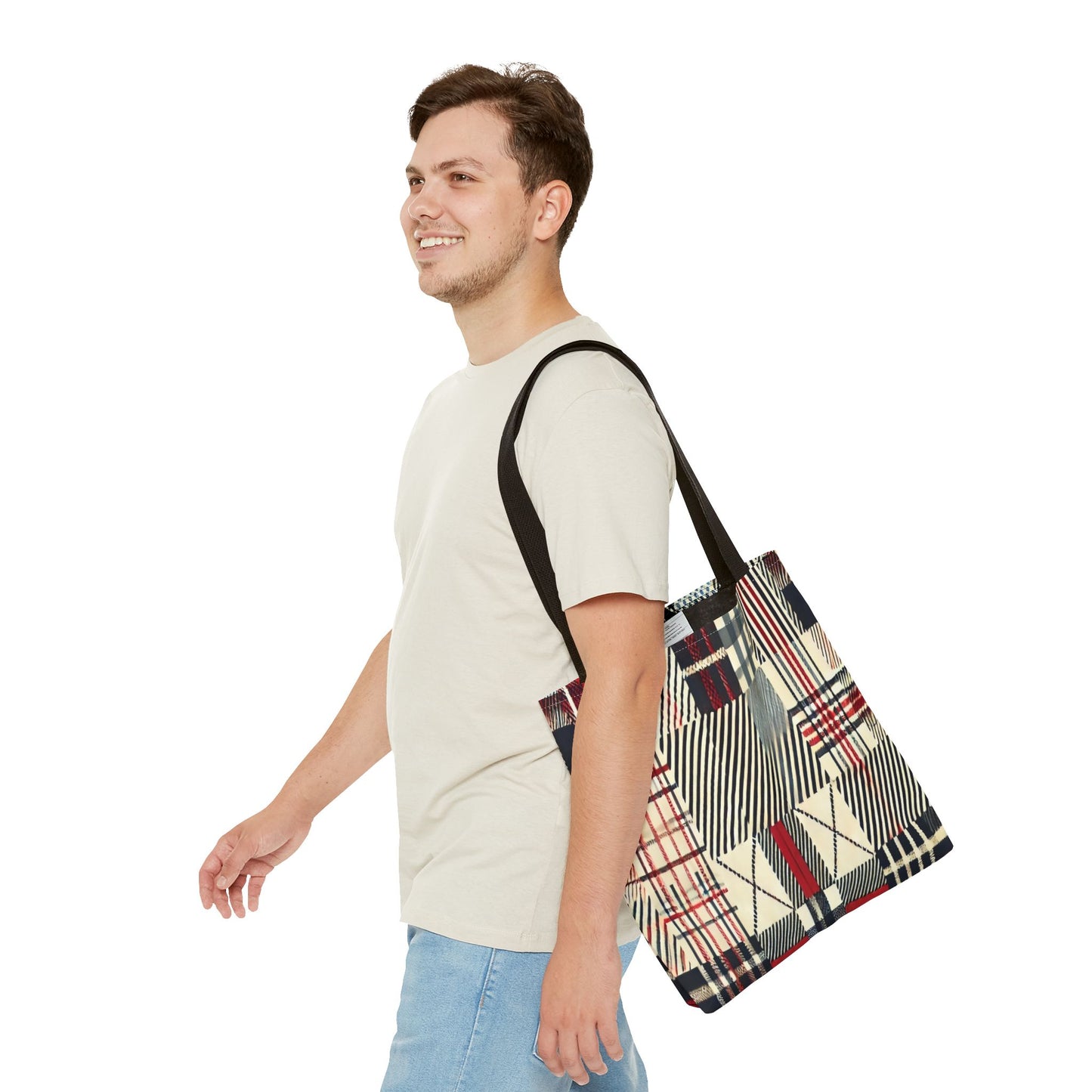 Chic Plaid Tote Bag | Casual Carryall, Fashion Accessory, Stylish Shopper, Gift for Her, Everyday Tote