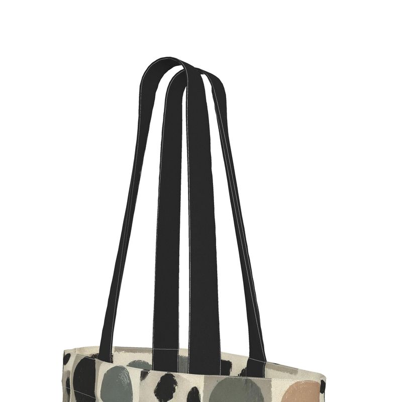 Modern Brushed Cowhide – Minimalist Spot Pattern tote bag