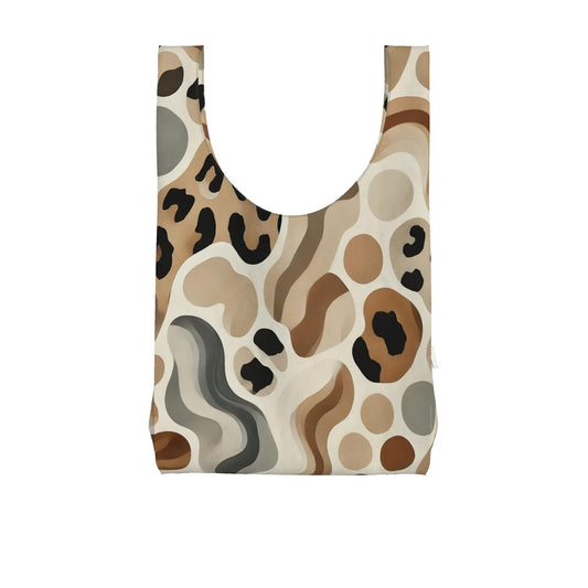Safari Current – Fluid Abstract Leopard Print Shopper bag