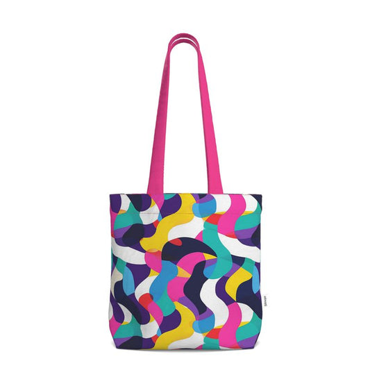 Dopamine Wave Everyday Tote — Colourful Abstract Art Bag