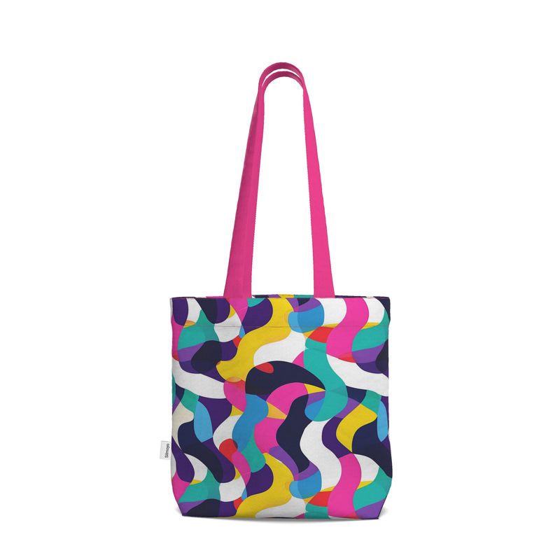Dopamine Wave Everyday Tote — Colourful Abstract Art Bag