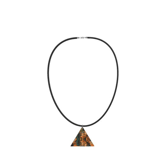 Savanna Graffiti Wooden Pendant Necklace Geometric