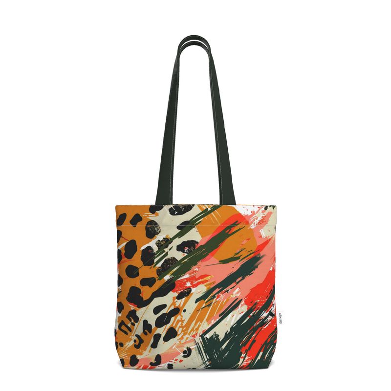 Wild Fusion – Abstract Animal Print Everyday Tote Bag | Modern Jungle